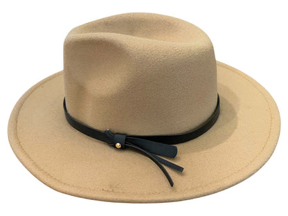 One Size San Diego Hat Womes Classic Felt Fedora Taupe New