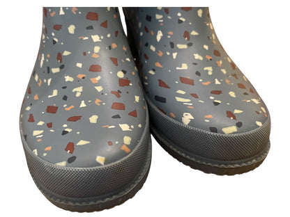 Size 8 Lucky Brand Reigney Terrazzo Rain Ankle Boot Blue Womens