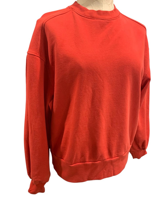 Small Everlane Womens Pullover Crewneck Sweatshirt Light Red Organic Cotton