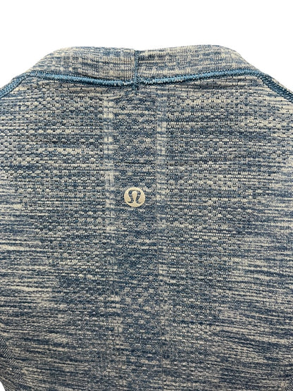 XS Lululemon Athletica Run Head Up Heart Out Womens Long Sleeve Top Blue