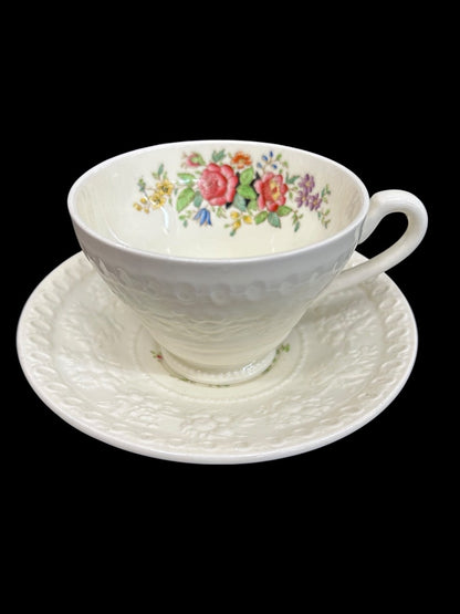 1940s Wellesley Wedgwood Ullswater China Teacup and Saucer
