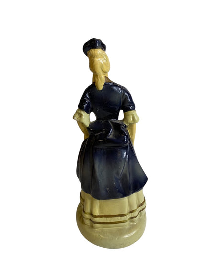 Vintage Roman Art Co. Robia Ware Victorian Style Chalkware Statue 10" St Louis Numbered