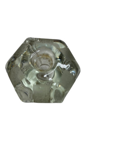 Glass Antique Drawer Knob Pull Clear 39mm 1.5" No Hardware