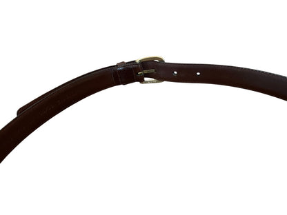 Size 36 Henry Grethel Belt Full Grain Steerhide Dark Brown Leather .75" width