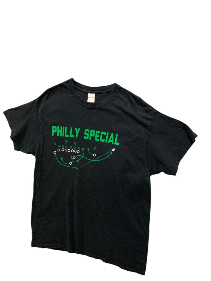 Large Philly Special Nick Foles Black Tshirt Mens Gildan Eagles