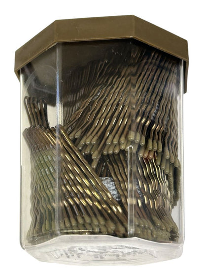 MetaGrip Premium New 300 Count Bobby Pins Grip Crimped Bronze
