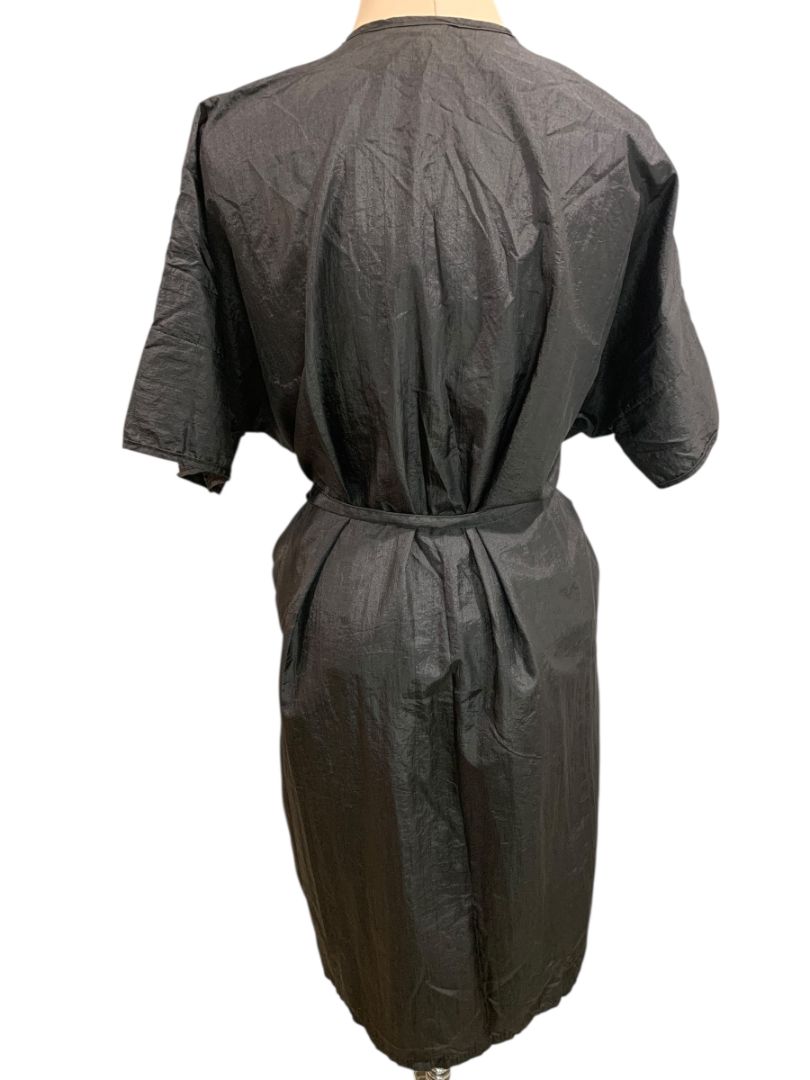 One Size Andre Hair Styling Smocck for Clients Belted Black Style 8104