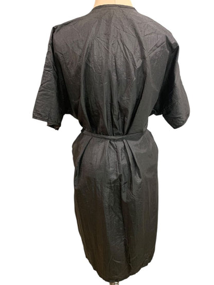 One Size Andre Hair Styling Smocck for Clients Belted Black Style 8104