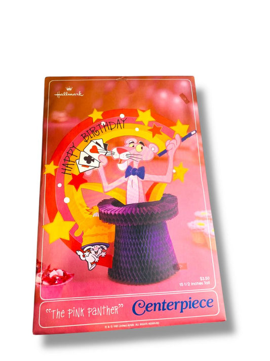 1981 The Pink Panther Centerpiece Hallmark Happy Birthday 15.5"