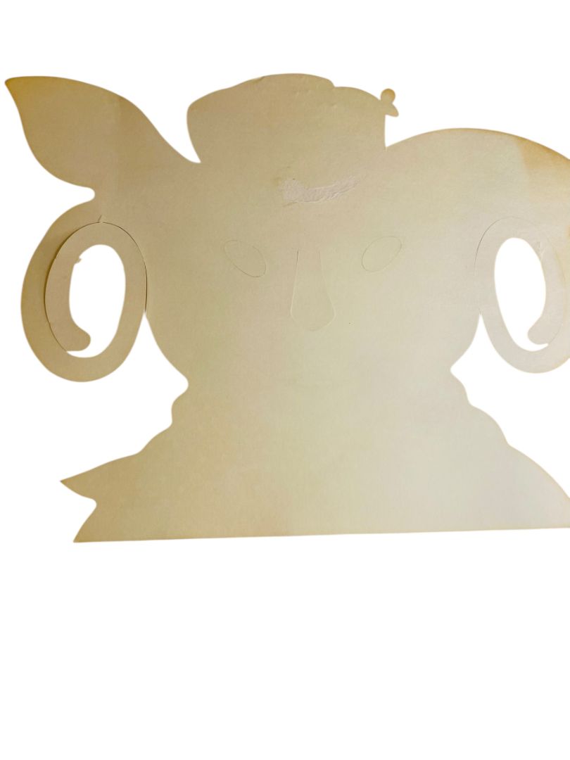 Vintage Easter Paper Masks Bunny Rabbit Menu Promotions USA Set of 2