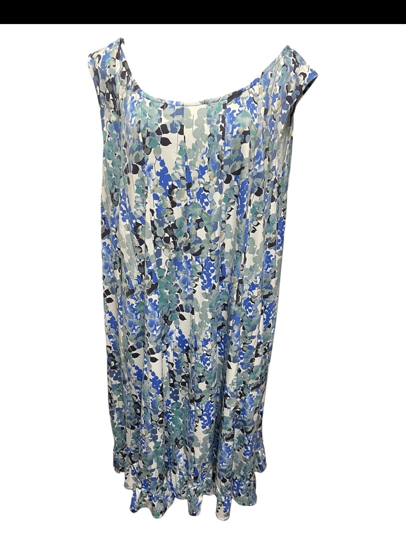 Size 24W Perceptions Woman 2 Piece Dress with Faux Denim Jacket