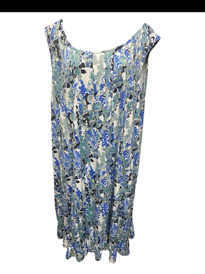 Size 24W Perceptions Woman 2 Piece Dress with Faux Denim Jacket