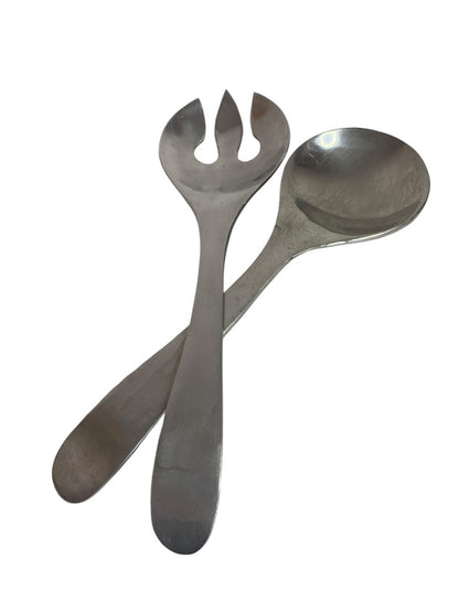 Stainless Steel Salad Servers Fork Spoon 11 Inch