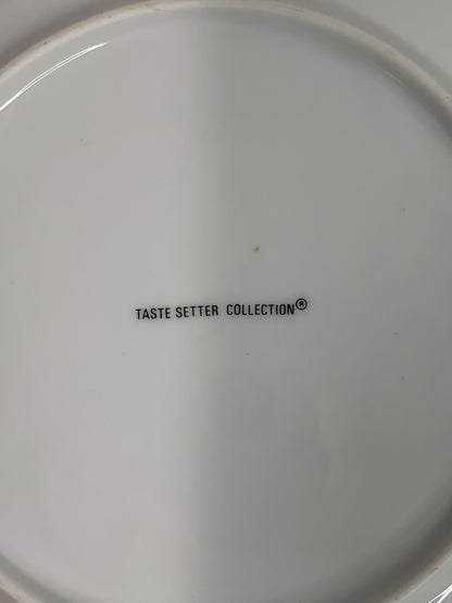 Taste Setters Set of 5 Cross Stitch Salad Plates 7.5 Inch Vintage