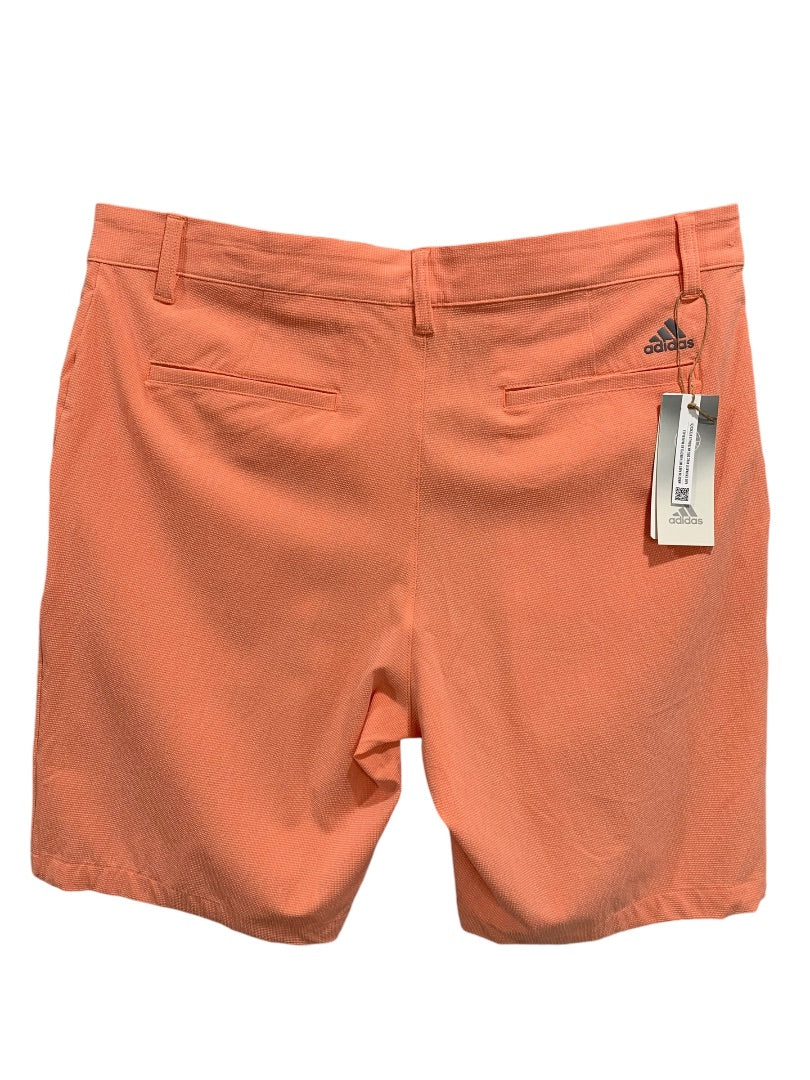 Size 34 Adidas Mens New Crosshatch Coral Fuion Shorts HR9053