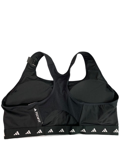 3X Adidas New TechFit Sports Bra Black Medium Support HN7282