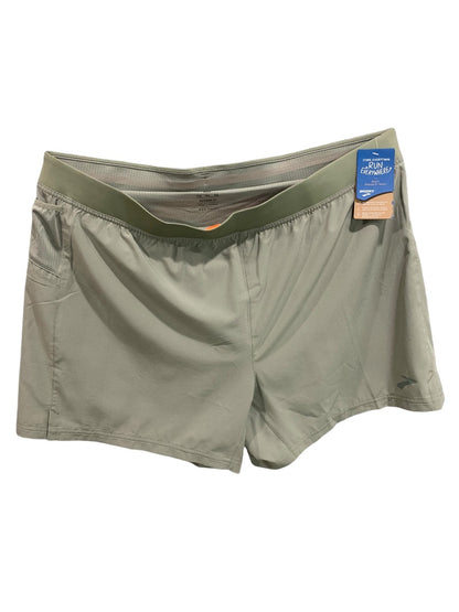 XXL Brooks Mens New Sherpa 5" Shorts Pebble Gray Lined