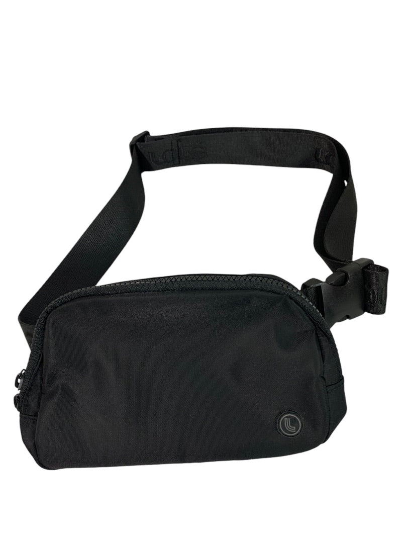 Lole Black Unisex Nylon Belt Bag Fanny Pack Adjustable to 48"