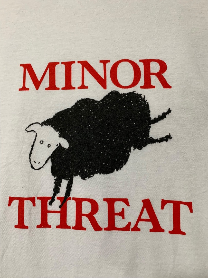 XL Minor Threat Blacksheep Tshirt White Short Sleeve Tultex