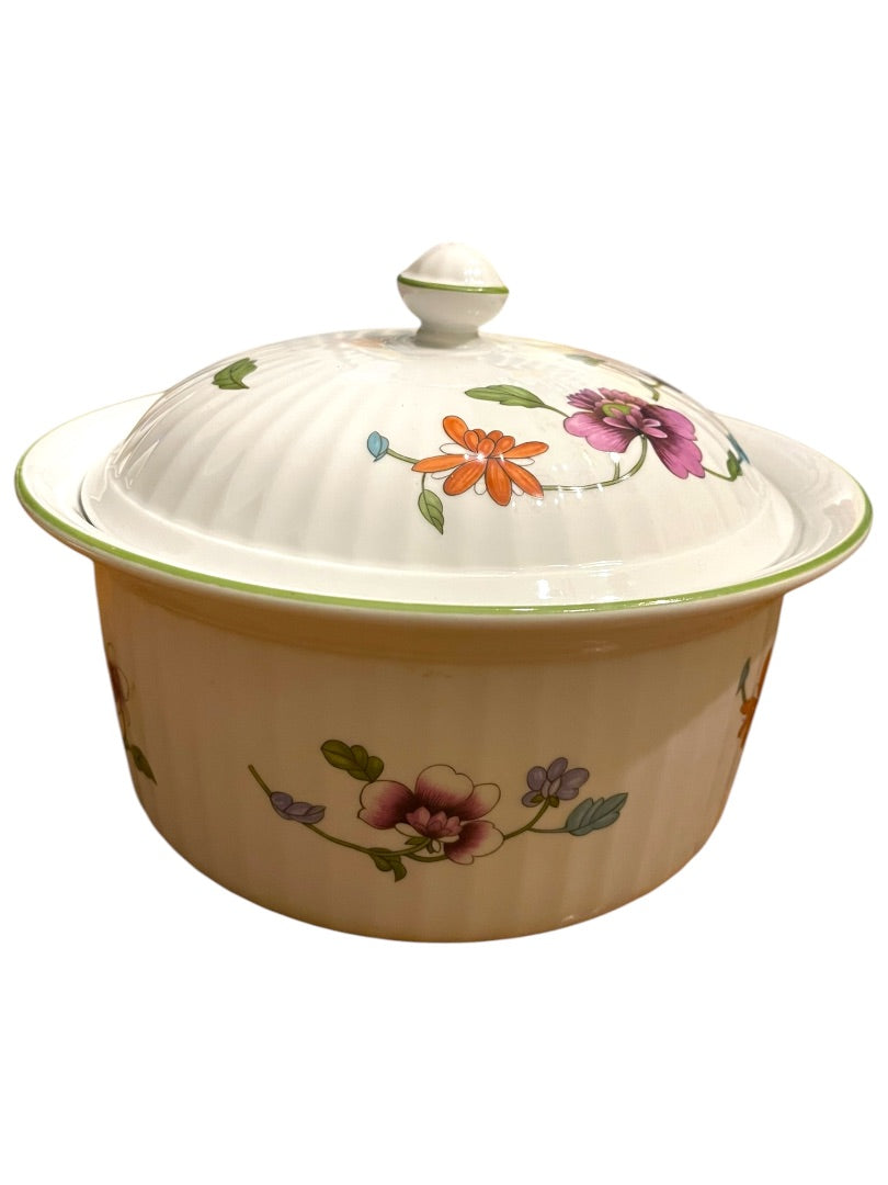 Royal Worcester Astley Fine Oven China Lidded Casserole 1983 2 Quart