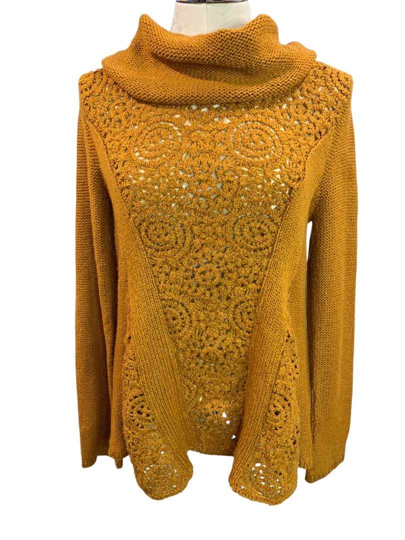 Medium Angel of the North Womens Wool Mohair Blend Sweater Loose Knit