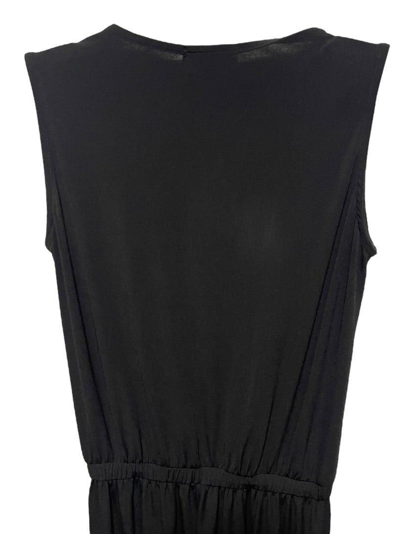 Small Wilfred Sleeveless Jumpsuit Back Zipper Black Womens