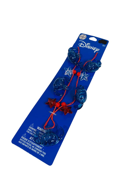Disney Patriotic Stitch Light Up Necklace Ages 12+ Overhead Long