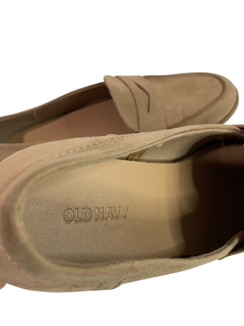 Size 8 Old Navy Brown Womens Brown Microfiber Penny Loafer Shoes