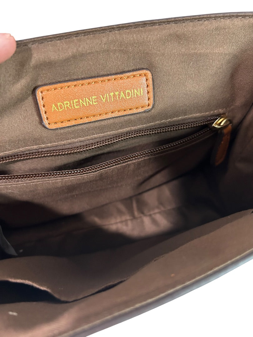 Adrienne Vittadini Top Handle Satchel Bag Removable Shoulder Strap The Signature Collection