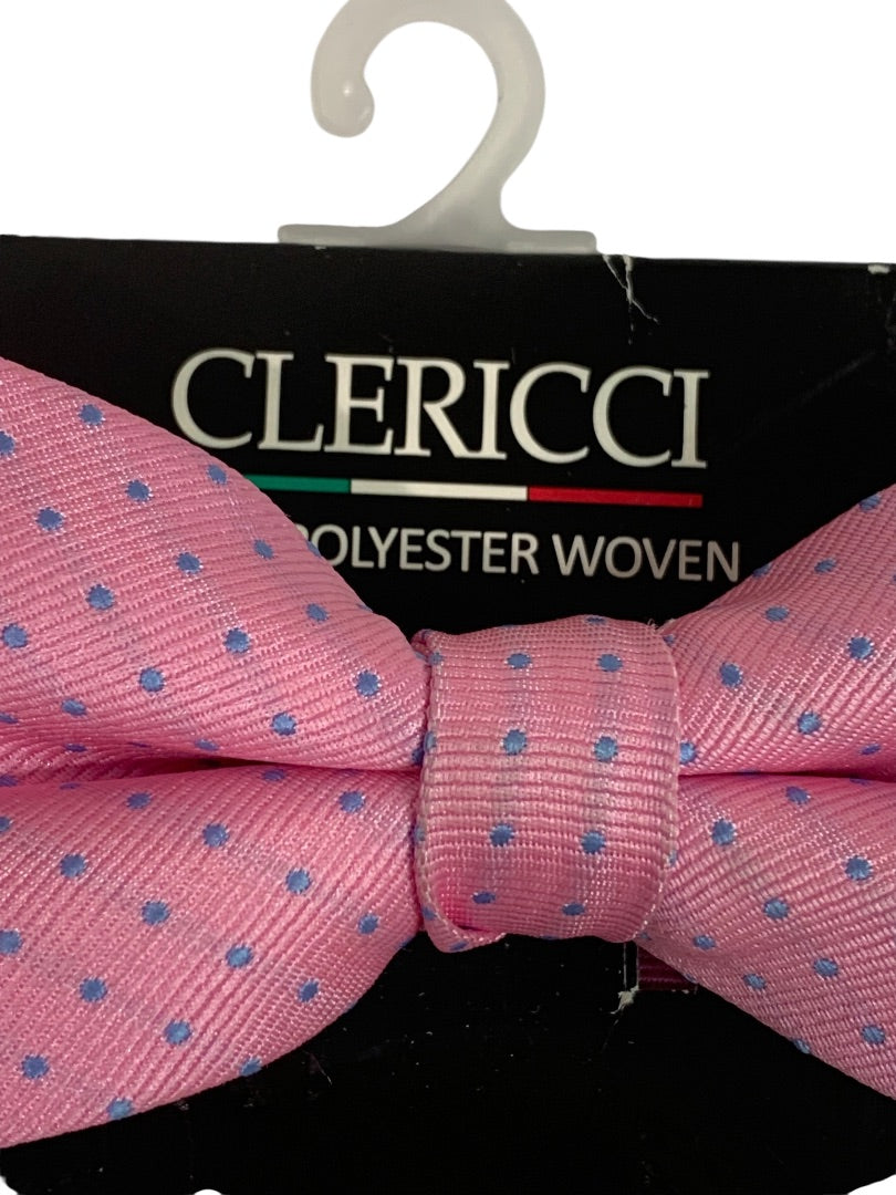 Fashion Banded Bow Tie Pre-Tied Pink Blue Dot Pastel New Adjustable
