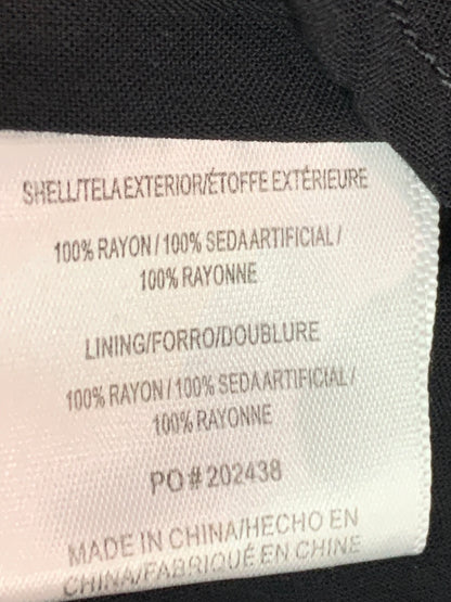XS ModCloth Skirt Side Zip Black Pockets Lightweight Rayon