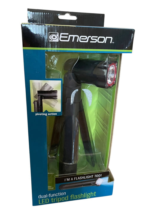 Emerson Dual Function LED Tripod Adjustable Flashlight New