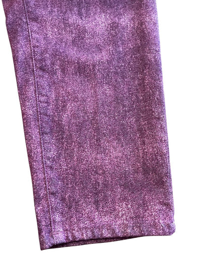 Size 30W Denim 24/7 Stretch Straight Leg Jeans Pockets Purple New