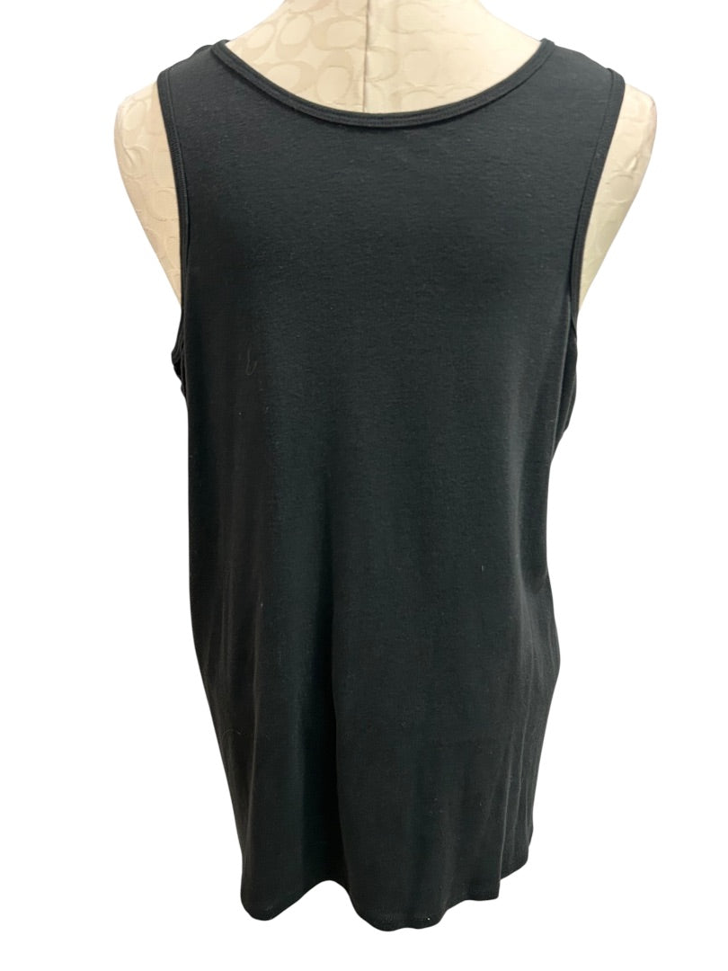 3X Bobbie Brooks Womens Black Scoop Neck Tshirt Tank Top Sleeveless