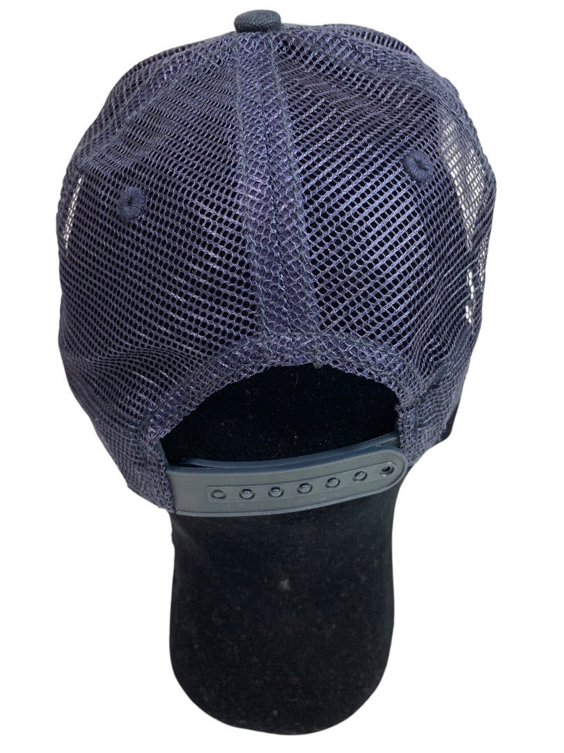 SRM Concrete Adjustable Snapback Mesh Cap Hat Navy Blue