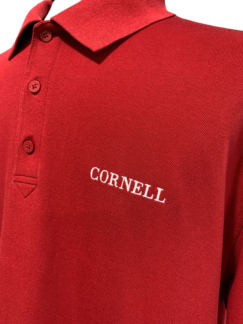 XL Cutter & Buck Mens Cornell Red Polo Golf Shirt Short Sleeve