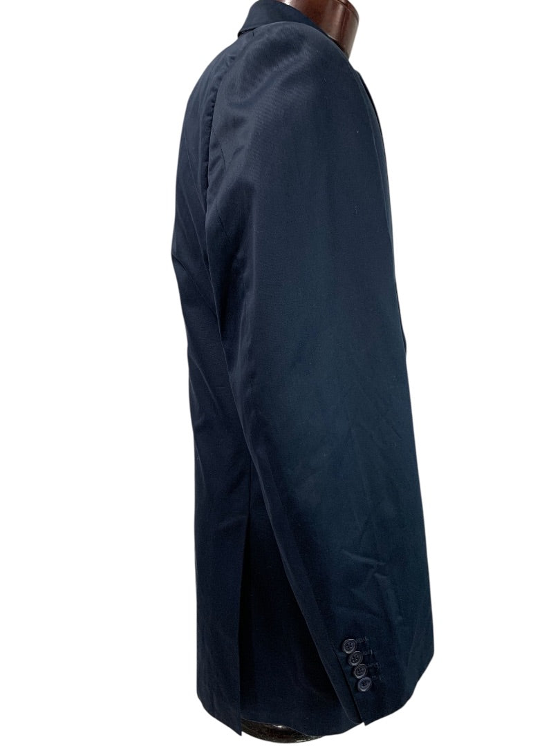 38R Tommy Hilfiger Mens Navy Blue Cotton Sport Coat Jacket