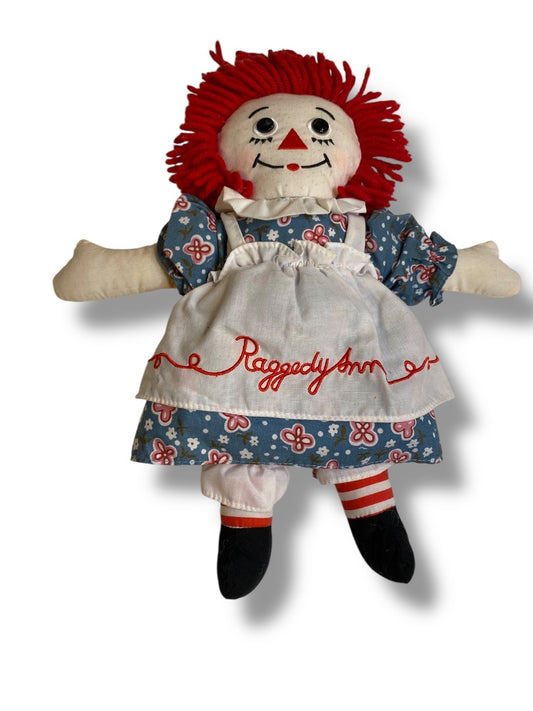 2003 Applause Hasbro Raggedy Ann Rag Doll 12" Button Eyes Embroidered Face