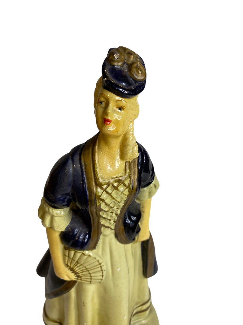 Vintage Roman Art Co. Robia Ware Victorian Style Chalkware Statue 10" St Louis Numbered