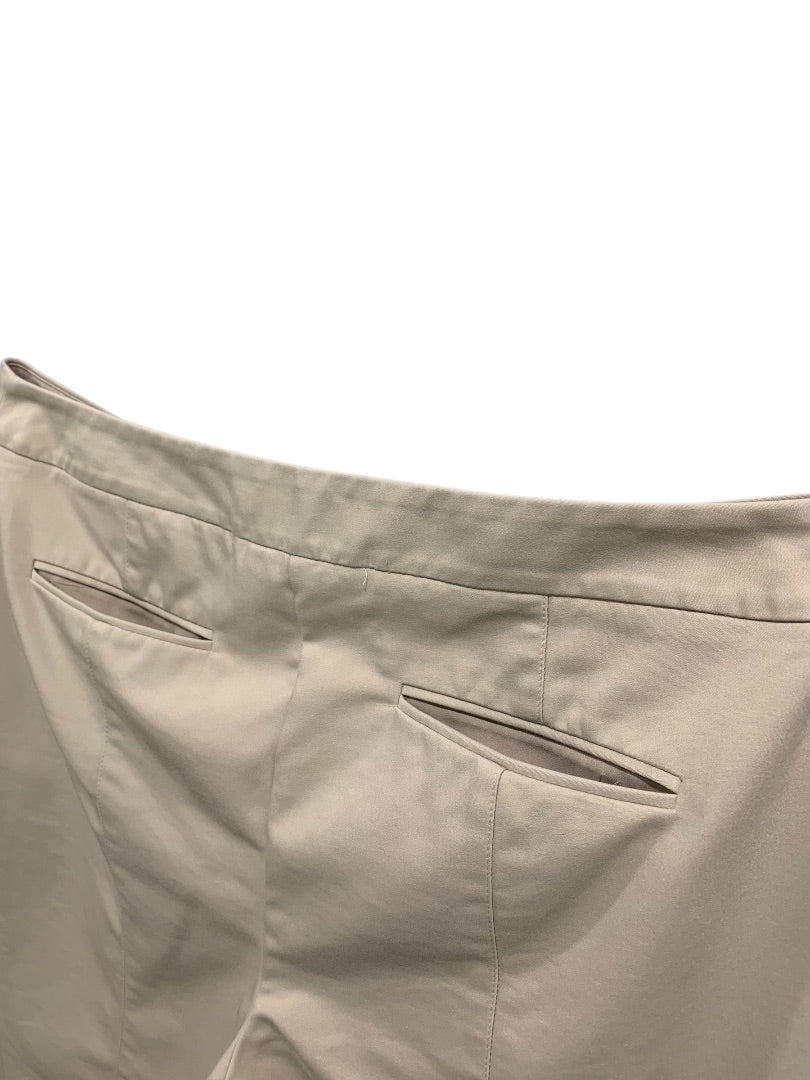 Size 14 (2.5) Chicos Womens So Slimming Tan Pants Stretch Straight Leg