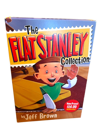 Box Set of 4 The Flat Stanley Collection Jeff Brown Paperback Books