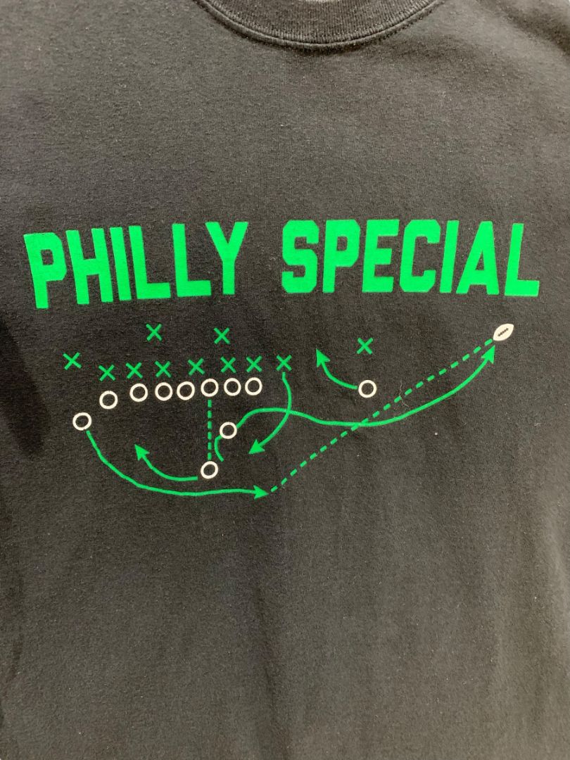 Large Philly Special Nick Foles Black Tshirt Mens Gildan Eagles