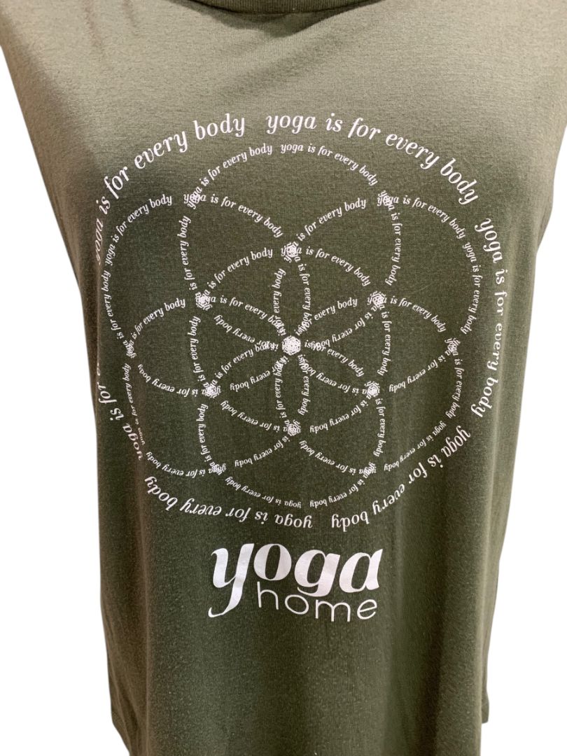 2XL Yoga Home Green Womens Olive Green Tank Top Lightweight