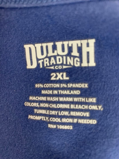 Size 2XL Duluth Trading Co Womens Blue Tank Top Shirt