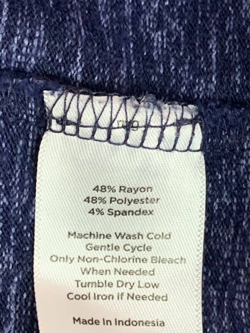 XL T by Talbots Womens Navy Blue Casual Marled Knit Sweater