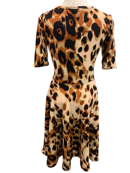 Medium LulaRoe Nicole Dress Scoop Neck Animal Print