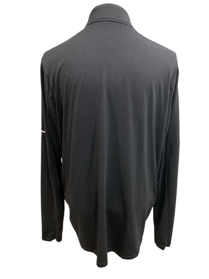 Large Nike Running Dri-Fit Mens Black 1/2 Zip Shirt Element DD4756