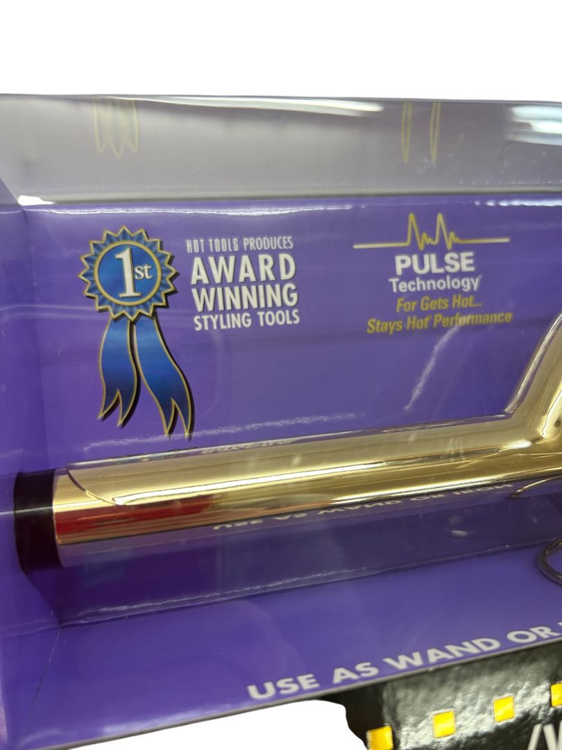 Hot Tools Professional Hair Curling Iron 3/4" 1101 Spring Gold Styling Beauty New