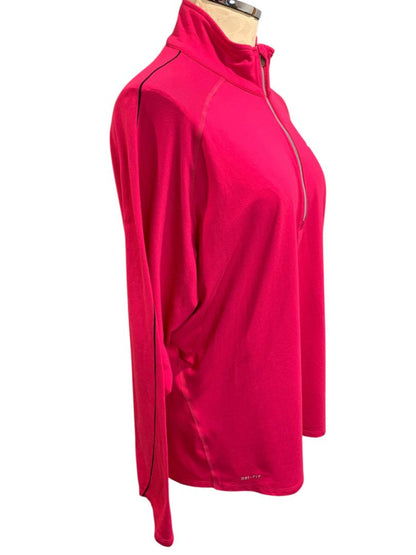Size 2X Nike Dri-Fit Womens Hot Pink Athletic Pullover 387333