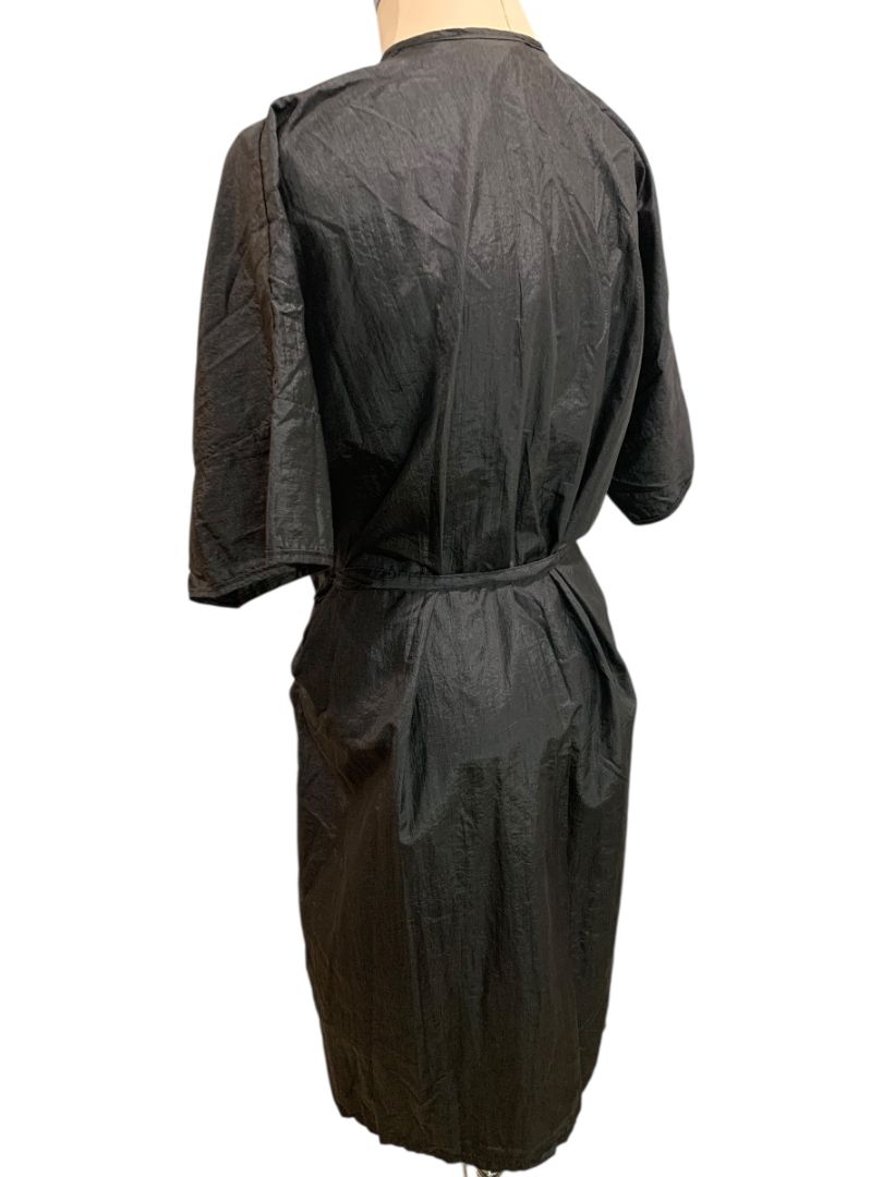 One Size Andre Hair Styling Smocck for Clients Belted Black Style 8104